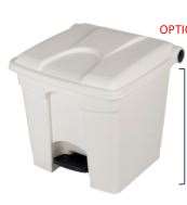 POUBELLE BOOGY SANS COUVERCLE 45L BLANC